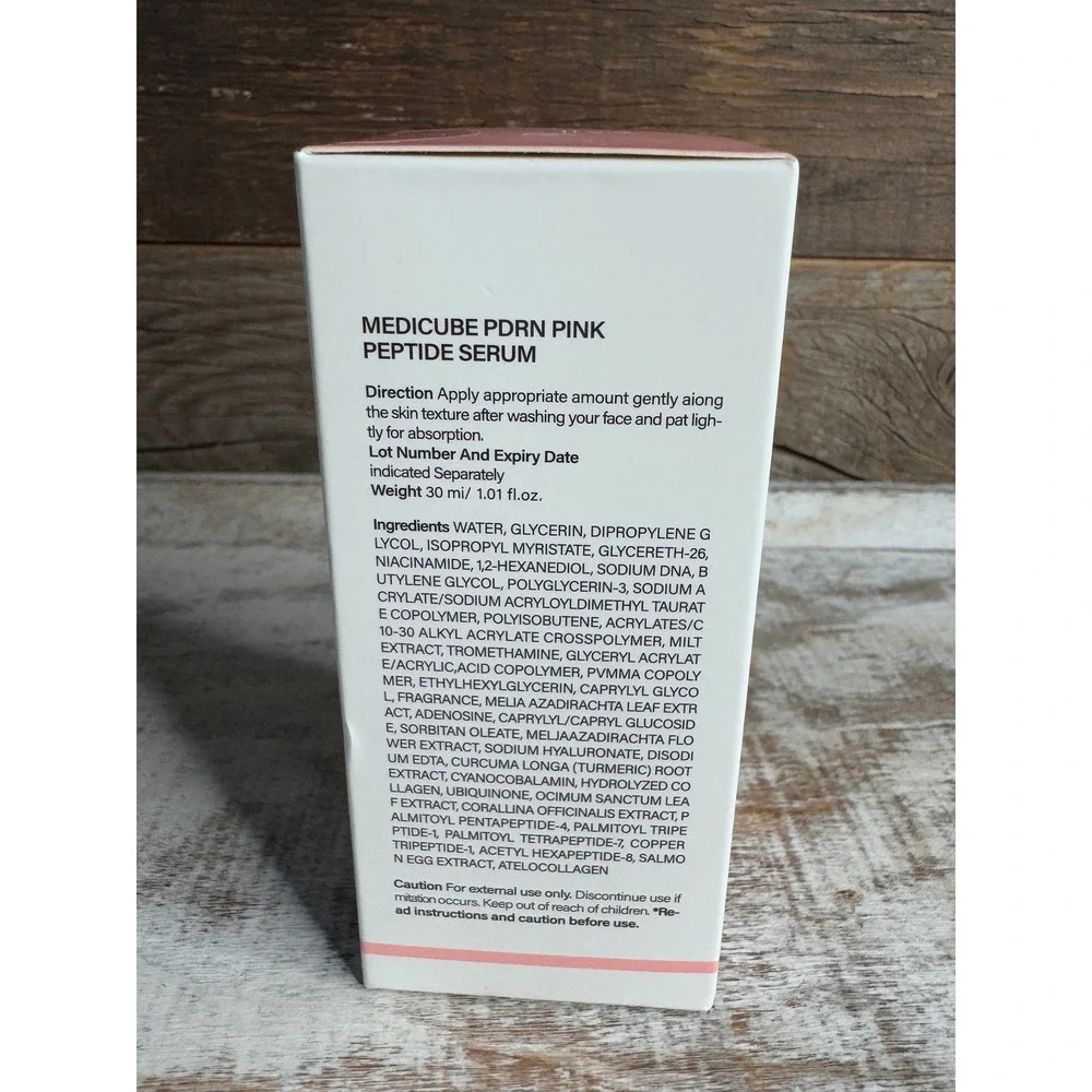 Medicube PDRN Pink Peptide Serum 30ml 1.01oz NIB Sealed Exp 2029 MSRP $42
